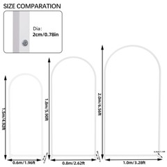 Metal Wedding Arch Backdrop Stand Wedding Arch Frame Set of 3 for Wedding Party