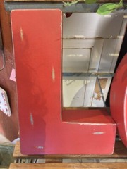NEW Large RED Galvanized Metal LOVE- SIGN LETTERS approx. 12″ Tall