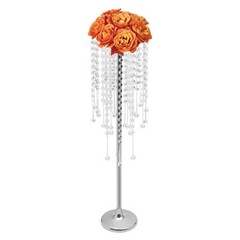 10pc Crystal Silver Flower Stand 75cm Large Flower Stand Wedding Decor