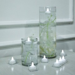 12 pcs White LED Tealight Floating Candles Lights Wedding Events Decorations