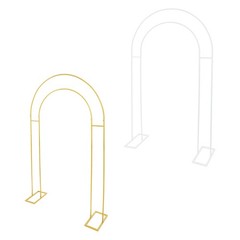 White/Gold Wedding Arch Backdrop Stand 130*40*220cm Metal Arch Backdrop Stand