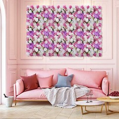 6Pc Artificial Hydrangea Wall Panels 60??40cm Wedding Backdrop Floral