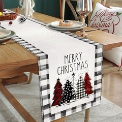 Black White Waterclor Buffalo Plaid Christmas Trees Black Plaid Christmas Tree