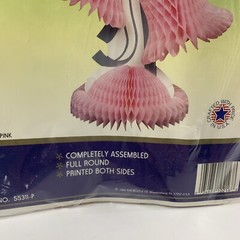 Vintage Beistle Co Honeycomb Paper 12″ Bell Art Tissue Centerpiece Shower 1983