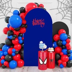 Arch Cover 2-Sided Spandex Fitted Arch Backdrop Cover Round Top 6FT Royal Blue