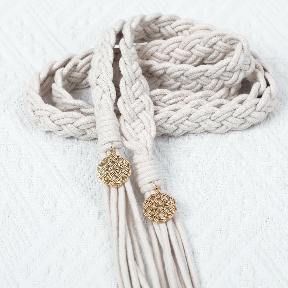 Ivory Handfasting Cord for Weddings, Rustic Lasso for Traditional Ceremonies