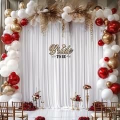White Backdrop Curtain 10x10ft – Wrinkle Free Polyester Photo Curtain Backdro…