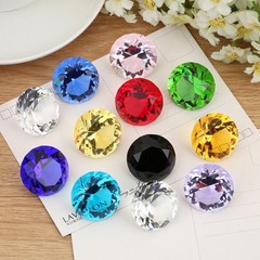 Glass Crystal Diamond Shape Paperweights Facet Jewel Wedding Gift 30mm