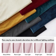 RYB HOME Pink Velvet Curtains 84 inches – Blackout Curtains for Living Room, …