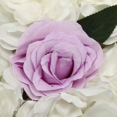 12PCS Artificial Flower Wall Background Silk Rose Mat for Wedding Backdrop Decor