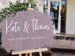 Acrylic Wedding Welcome Sign, Wedding Decor, Clear Acrylic Wedding Sign