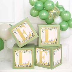 GREEN 12″ Balloon Boxes Centerpiece Decorations