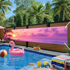 Hello Summer Banner 118 x 20 inch Summer Hawaiian Theme Beach Party Decoratio…