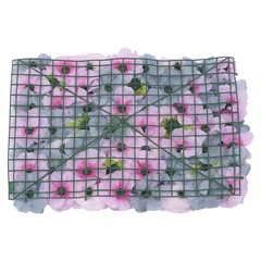 6pcs Artificial Flower Walls 3D Silk Rose Wall Backdrop Decor for Wedding Party