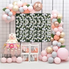 6Pcs Artificial Flower Wall Backdrop Faux Flower Panels for Wedding Home Decor