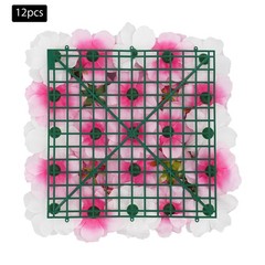 12 PCS Artificial Flowers Panels, Artificial Flower Panels Wall Mount decoration