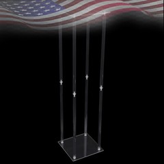 Acrylic Clear Flower Stand 39″ Tall Column Vase Centerpieces Wedding Decoration