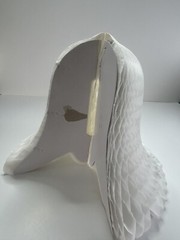 Vintage Wedding Bells Tissue Paper Honeycomb Decorations Set of 3 Bridal Shower
