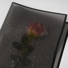 Kosotody 20 Sheets Frosted Flower Wrapping 21 Piece Set, Black Egde