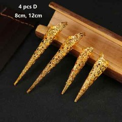 Traditional Chinese Long Nails Qing Dynasty Palace Dance Performance Prop Decor