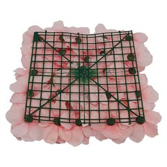 6pcs Artificial Flower Walls Pink Dahlia Rose Panels for Wedding Décor 15*15in