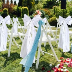 Satin Wedding Pew Bows Decorative Accessories Easy Install Elegant Event Decor