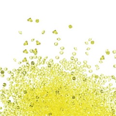 18000-Pack Fake Diamonds Crystal, 4.5mm Mini Clear Acrylic Gems [Deep Yellow]
