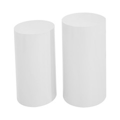 3 Piece Round Cylinder Pedestal Stands For Party Wedding Party Display Decor