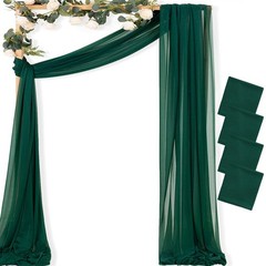 MLMC Emerald Green Wedding Arch 29″W x 240″L (Pack of 4),