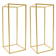 Set of 2 Gold Wedding Flower Stands Flower Display Rack For Wedding Party Decor