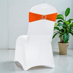 Pack of 10 Spandex Chair Sashes with Slider Buckle for Wedding & Event Decor,…