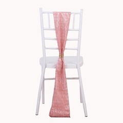 5 Polyester Metallic Fringe Chair SASHES Wedding Party Events Home Decorations