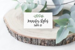 Printed Party Table Place Cards for All Occasions and 2x 3.5 inches, Branch