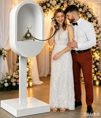Wedding Phone Booth Audio Guest Book, Portable Venue Decoration for Guest