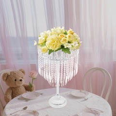 Silver Flower Stand, 40*70cm Wedding Flower Stand, Round Centerpieces Stand NEW