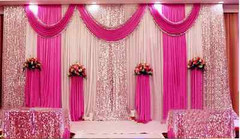 20×10 ft Wedding Party Curtain Stage Backdrop Drapes Swag Silk Fabric