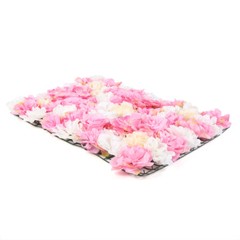 12 Pc Silk Rose Wall Panels 24 × 16 in Wedding Backdrop Dark Pink Champagne