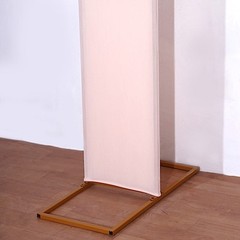 8ft BLUSH Fitted Spandex Open Arch Double Sided Backdrop STAND COVER Party Event