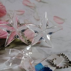 12Pcs 56mm Acrylic Crystal Star Shaped Pendant Chandelier Curtain Wedding Party