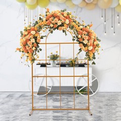2m Wedding Arch Backdrop Stand Metal Rack Wedding Party Flower Props Decor Frame
