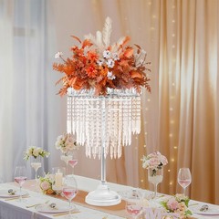 Silver Flower Stand, 40*70cm Wedding Flower Stand, Round Centerpieces Stand NEW