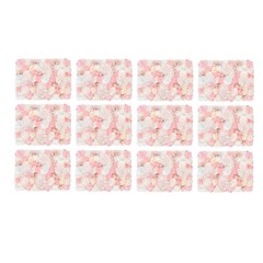12Pcs Artificial Silk Fabric Flower Wall Panel Banquet Wedding Party Decor