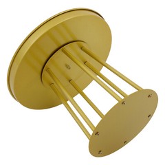 10Pcs 25/15cm Tall Gold Metal Flower Stand Circular for Table Centerpieces Decor