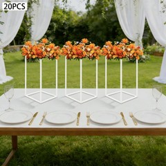 Geometric Flower Stand For Wedding 20PCS Metal Flower Stand Wedding Flower Stand