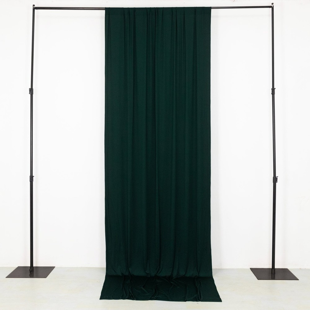 5 ft x 10 ft HUNTER GREEN 4-Way Stretch Spandex Divider Backdrop Curtain Wedding