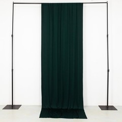 5 ft x 10 ft HUNTER GREEN 4-Way Stretch Spandex Divider Backdrop Curtain Wedding