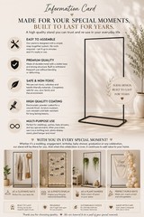 Natural Wood Wedding Sign Stand, Unfinished Minimalist Display Holder