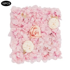 Artificial Flower Wall Panels, Artificial Flower Wall Backdrop, 16PCS Panels