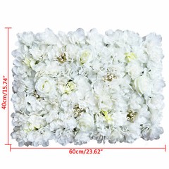 12* Artificial Flower Wall Panel Wedding Backdrop Event Party Flower Wall Panel
