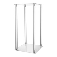 Clear Acrylic Flower Stand Tabletop Flower Plinth Column Vase Wedding Decoration